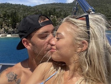 Tammy Hembrow and Ironman Matt Poole . Photo: Instagram