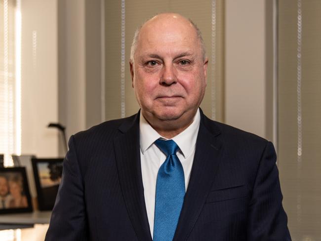 MELBOURNE, AUSTRALIA - NCA NewsWire - 06 MAY, 2024:  Victorian Treasurer Tim Pallas poses for a photograph at the Department of Treasury and Finance Victoria in Melbourne, Monday, May 6, 2024. Treasurer Tim Pallas will deliver his 10th state budget on Tuesday. Picture: NCA NewsWire / Diego Fedele