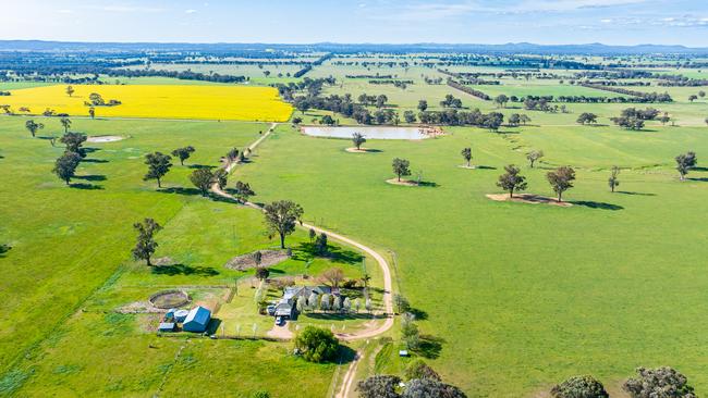 The Feuerherdt family are selling the 909-hectare Orange Grove farm at Culcairn, NSW.