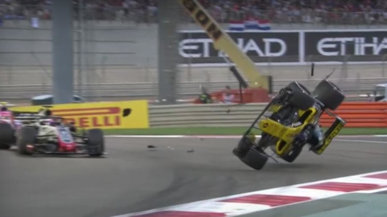 Nico Hulkenberg literally tumbled out of the race.