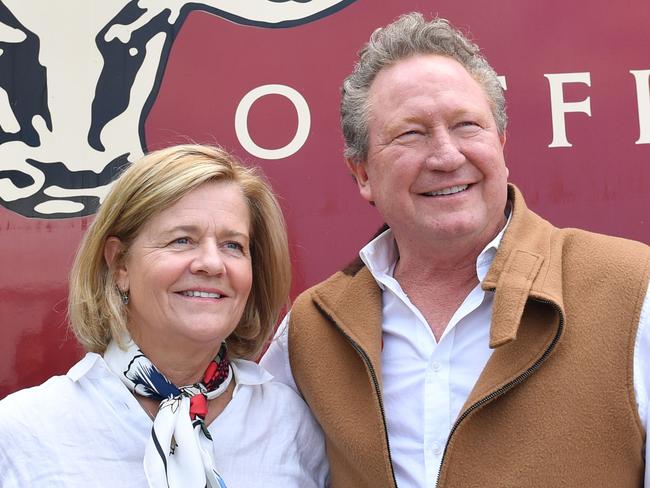 27/01/21. Andrew Forrest and wife Nicola will be touring the RM Williams manufacturing floor in Salisbury. It's the first time since they bought the business.  Nicola and AndrewPicture: Keryn Stevens