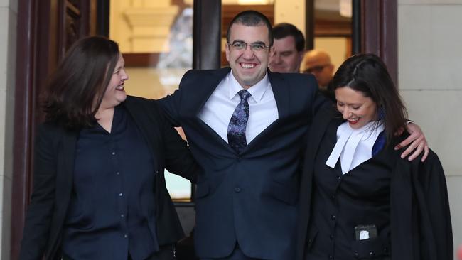 Convicted gangland figure Faruk Orman walks from the Supreme Court after being acquitted. Picture: Alex Coppel