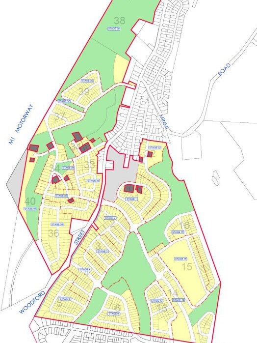 Site of a proposed development for 858 residential lots at Minmi as part of the Minmi Link Rd development. ADW Johnson