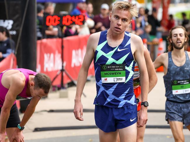 McSweyn broke his own 1500m record in Monaco.