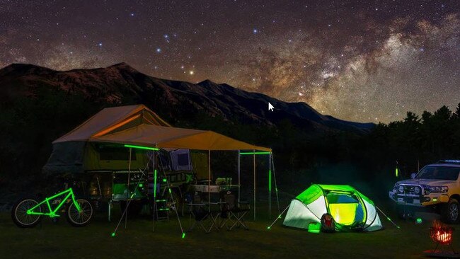 Glo-X products can be used for a variety of recreational activities from surfing to cycling and camping.