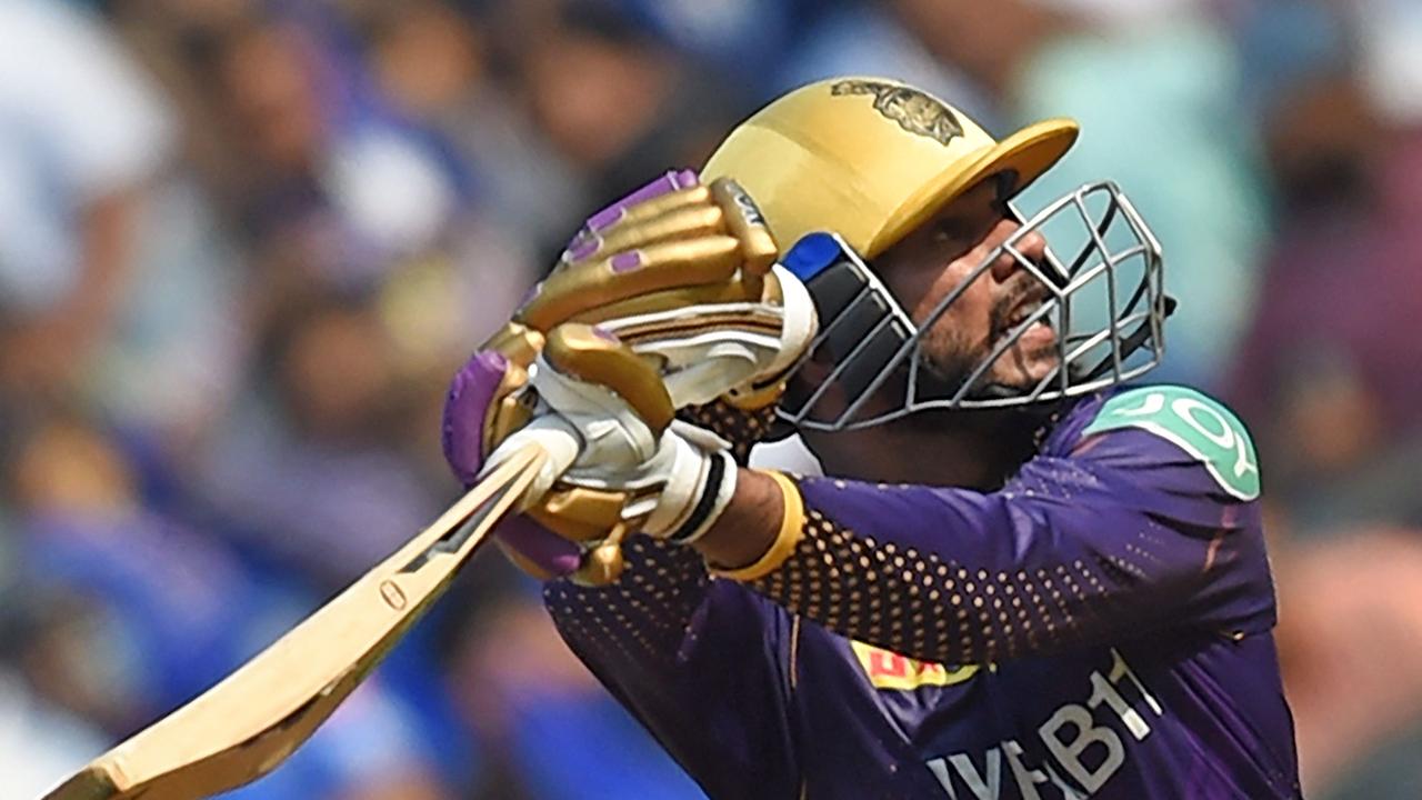 Kolkata Knight Riders' Venkatesh Iyer. Photo by Punit PARANJPE / AFP