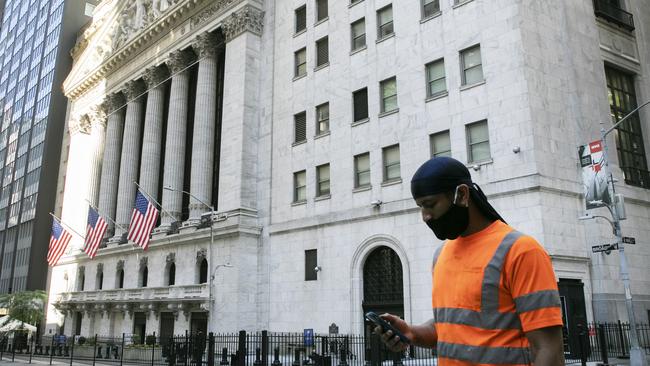 Wall Street was lifted by encouraging economic data. Picture: AP