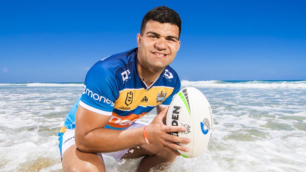 Gold Coast Titans recruit David Fifita. Picture: NIGEL HALLETT