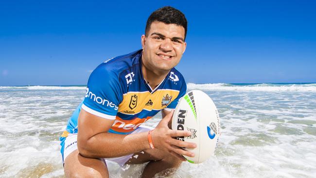 Gold Coast Titans recruit David Fifita. Picture: NIGEL HALLETT