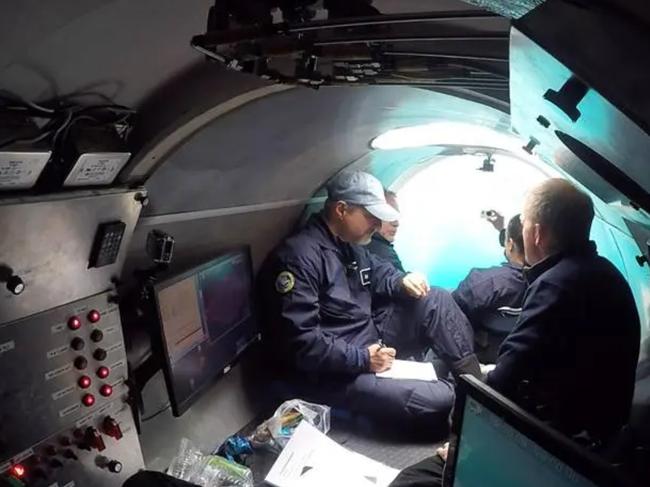 The Coast Guard said on Monday that the submarine’s operator, OceanGate Expeditions, informed them that the missing vessel can sustain its five occupants for about four days before it runs out of oxygen. Picture: Facebook/OceanGate Expeditions