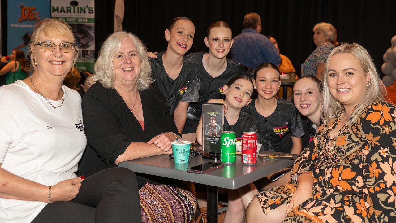 Cindy Reck, Deborah Wright, Layla Jamieson, Indiana Strong, Alannah Counsell, Isla Overall, Sophia Scislowski and Alesha Blanchfield at the 76th Mackay Eisteddfod Monday 2 October 2023 Picture: Michaela Harlow