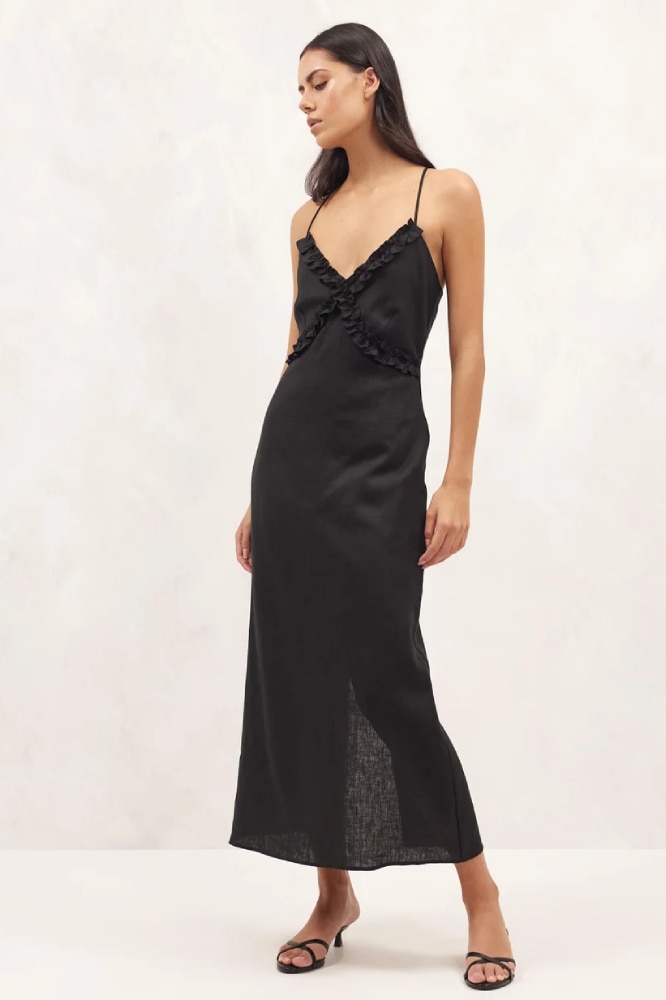 Satin Slip Dress by AERE Online, THE ICONIC