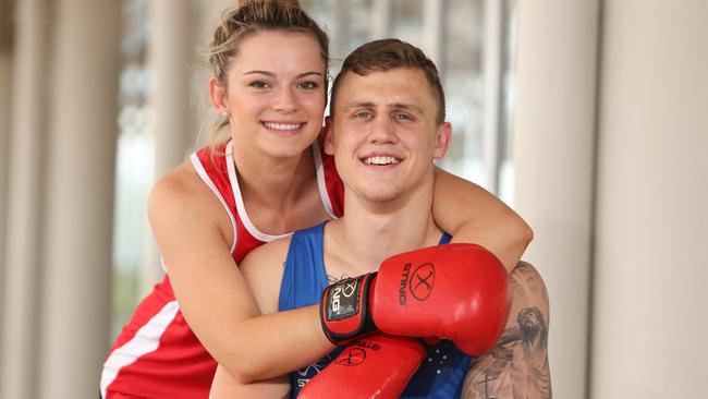 Boxing couple Skye Nicolson and Jack Bowen.