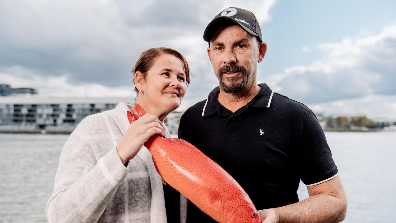 Ben and Coralie Collison whose Collison Reef Fish in Bowen beat out fisheries and seafood producers from across the country, with their coral trout deemed the best ocean catch in Australia. Picture: Jarred Eid