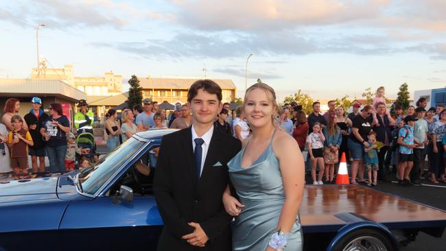 Students arriving at the Kingaroy State High School Formal at Kingaroy Town Hall on November 11.