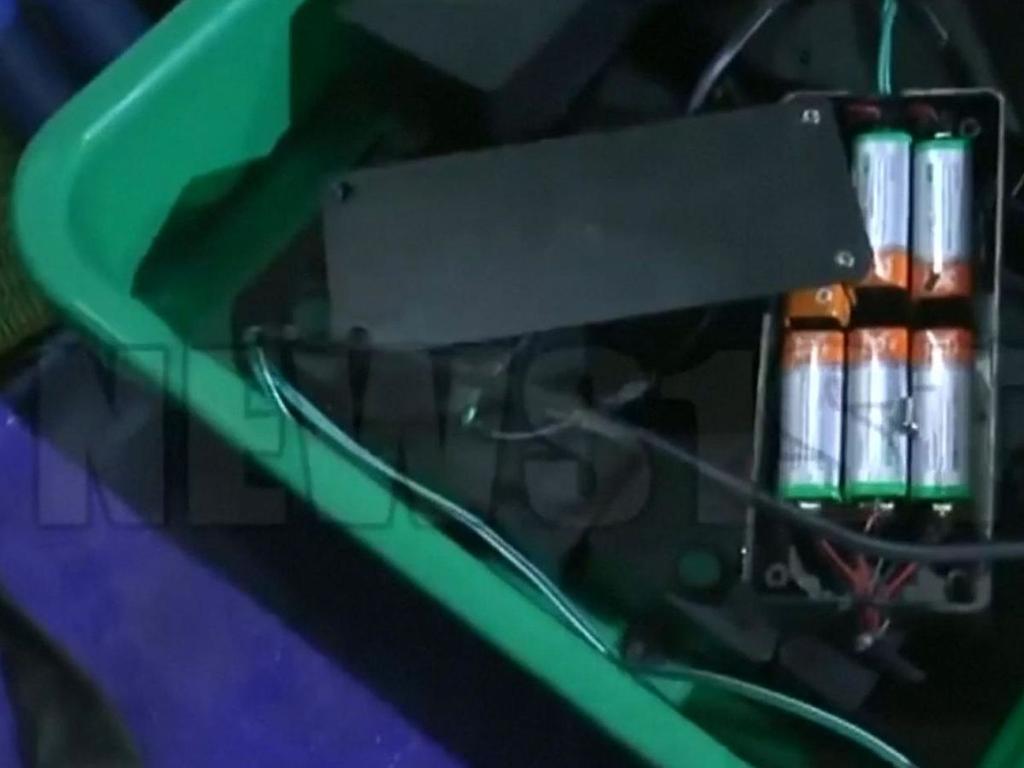 Possible batteries for an explosive device found at the bomb factory. Picture: Supplied