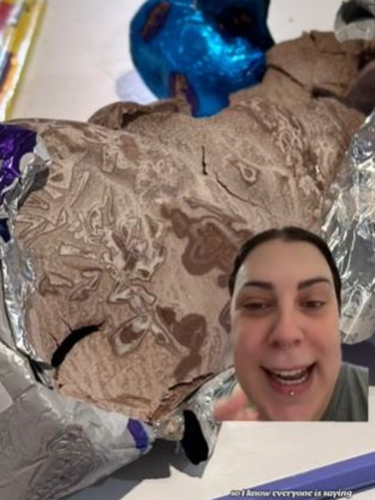 Customers have claimed Cadbury‘s cult Easter chocolate tastes different in 2024. Picture: TikTok/@ashrhianna