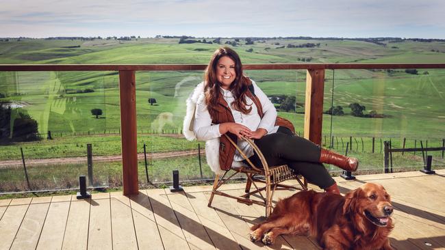 Emily Edge on her family’s Casterton property.