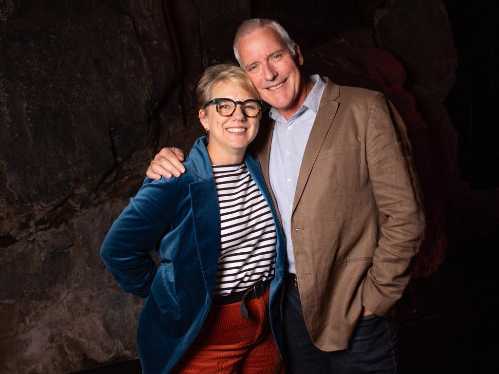 Performers Jane Longhurst and husband Guy Hooper at Salamanca’s Peacock Theatre, where they first met in 1995. Picture: Linda Higginson