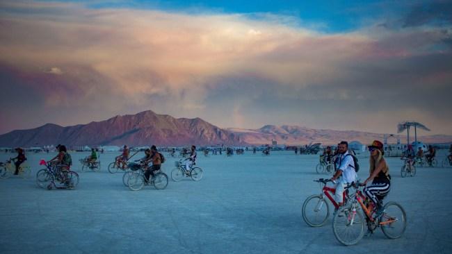 Bikes are essential to get around Burning Man. Picture: Arash Afshar.