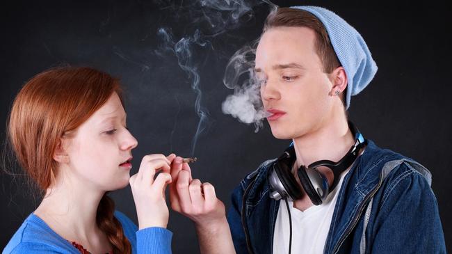 RendezView. Horizontal view of a teenagers smoking marijuana joint. (Pic: iStock)