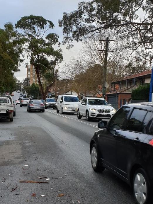 A photo of cars near Redlands School.