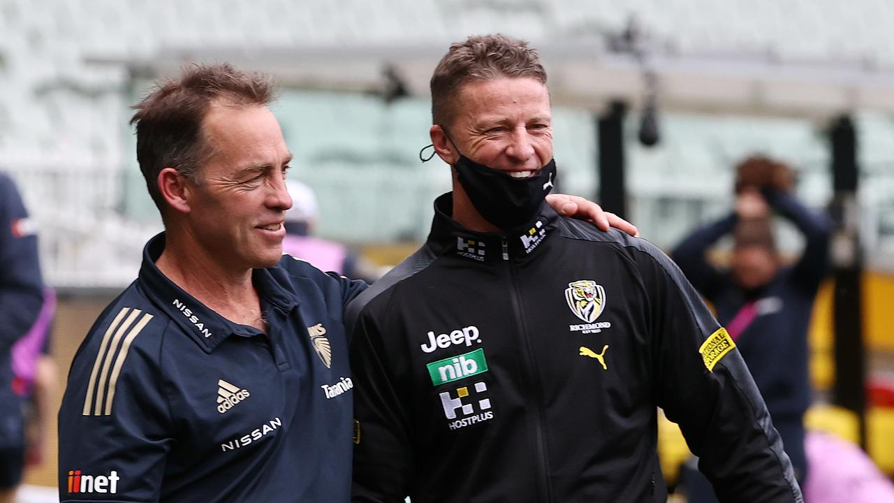 Alastair Clarkson is almost certainly going to be coaching against close friend Damien Hardwick again next year. Picture: Michael Klein