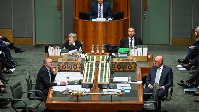 Peter Dutton’s contrast with Albanese is flattering on a range of issues. Picture: Getty