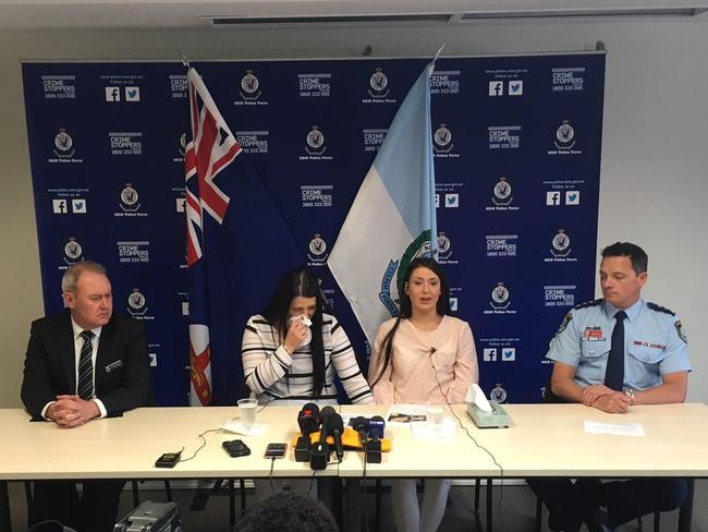 Rhiannon and Tammara Boyd make an impassioned plea to help find their 27yo sister Allecha. Picture: Matthew Burgess/WIN News