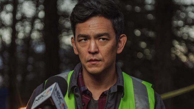 John Cho looking for the elusive clue to his daughter’s disappearance.