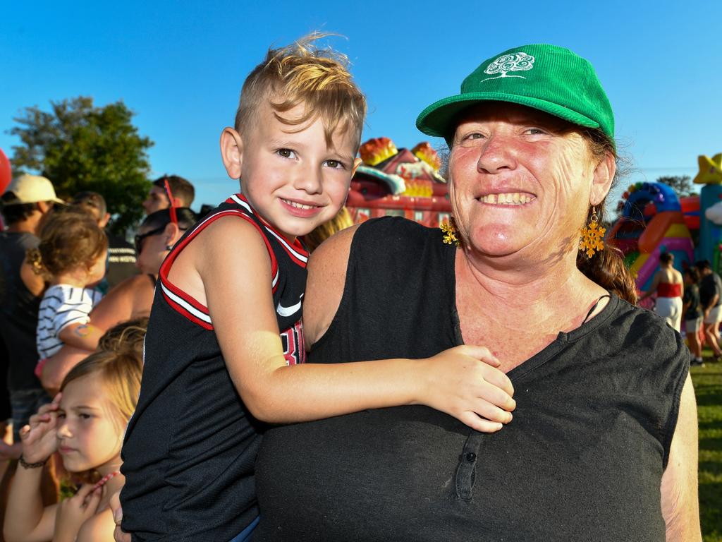 Daphne Butcher with her grandson Ace McTigue.