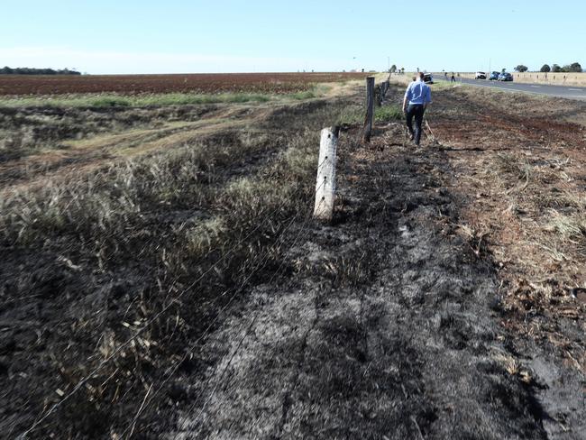 The aftermath of the fatal crash near Kumbia. Picture: Annette Dew