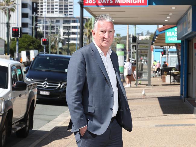 Bank of Queensland Palm Beach manager Trent Williams has told the public to be mindful of unusual transactions. Picture: Glenn Hampson