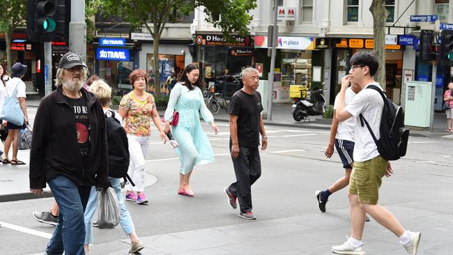 The upgrades will be carried out on Collins St, Exhibition St, La Trobe St, Queen St and Lonsdale St. Picture: Lawrence Pinder