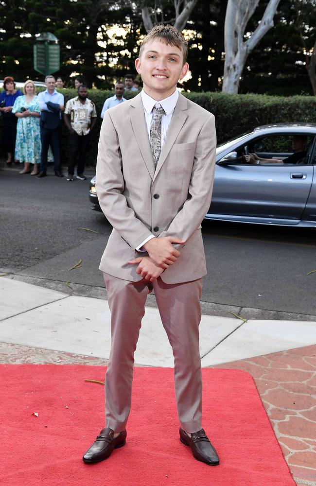 Isaac Scaranari at Centenary Heights State High School formal. Picture; Patrick Woods.