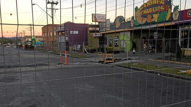 Road works taking place along Conway Street in Lismore. Photo Marc Stapelberg / The Northern Star. Picture: Marc Stapelberg