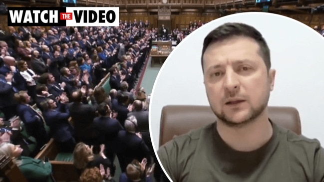 Ukrainian President Zelensky receives standing ovation after historic address