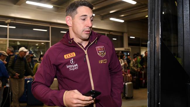 Billy Slater’s Maroons are taking to the skies. Picture: AAP