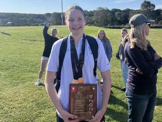 Lily Clarke plays for Shellharbour JFC U13 girls. Picture: supplied