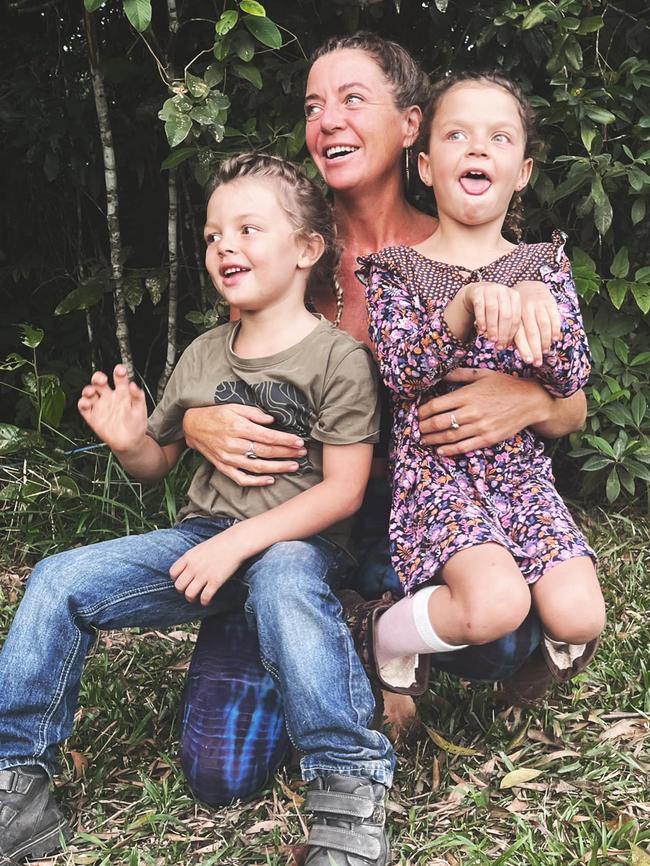 Lucy Aura and her two children Asa and Alana. Picture: Facebook