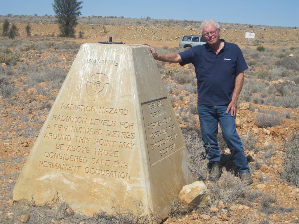 Former veteran Roy Vincent, 83, of Mornington, Melbourne, a mechanic attached to the Australian Army detection unit, revisits Maralinga.