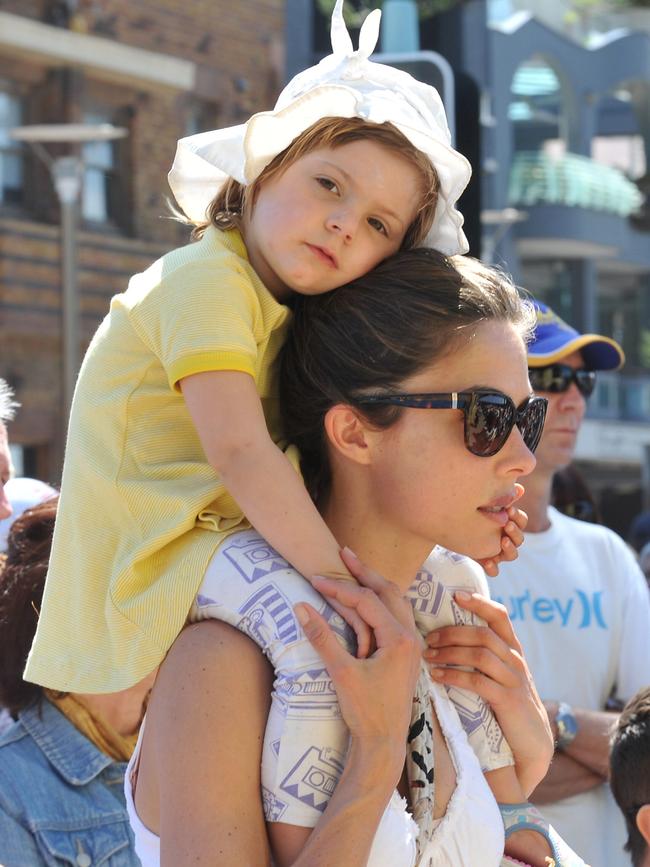 Anoushka, 2, with Janneke Thurlow enjoying the Manly Jazz festival in 2011. Picture: Martin Lange