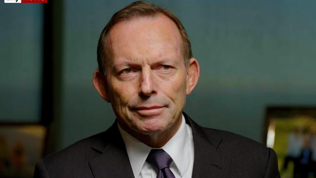 China Rising host Peter Stefanovic interviews former PM Tony Abbott for the Sky News documentary.