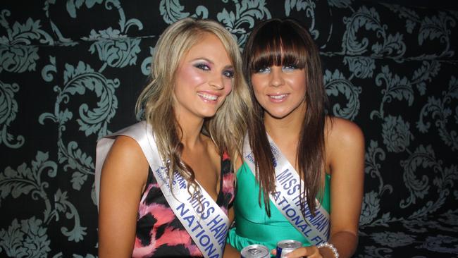 Breeanna Slattery and Hope Christensen at the Miss Hawaiian Tropic national final at Shooters 2011.