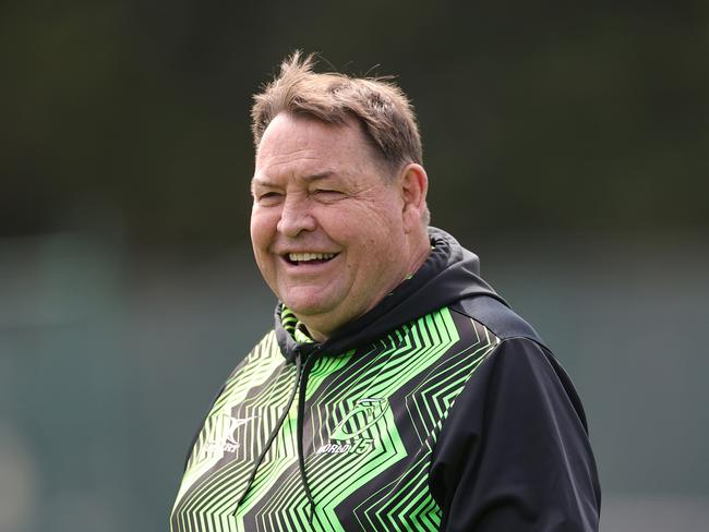 Steve Hansen looks on during the World XV training session at The Lensbury in 2023. Picture: Photo by David Rogers/Getty Images for Barbarians.