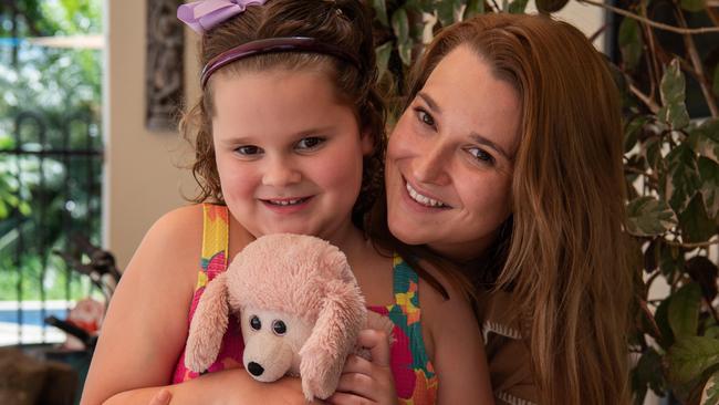 Ella Wevill - pictured with daughter Rhylee Westwood - opens up about how recommendations from the Disability Royal Commission would affect the TerritoryÃs specialist schools and students. Picture: Pema Tamang Pakhrin