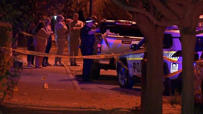 Witnesses have detained a suspect after a double stabbing attack at Munno Para. Picture: 7NEWS