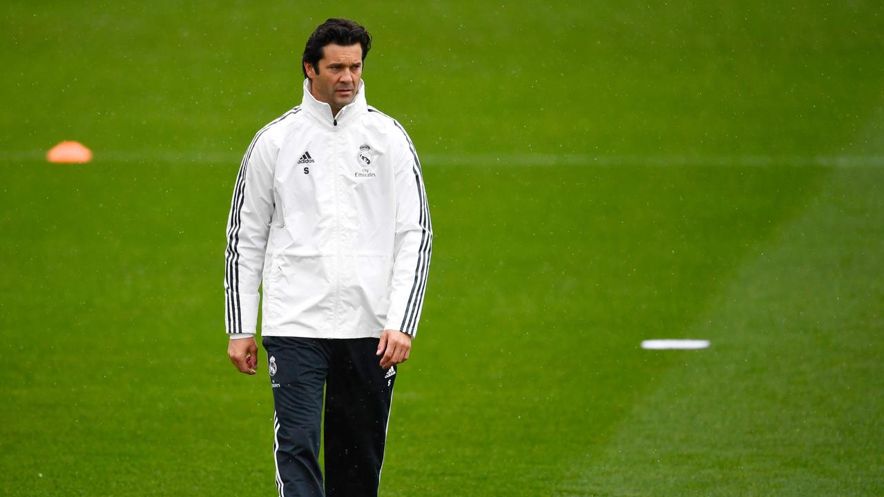 Santiago Solari takes charge of his first Real training session
