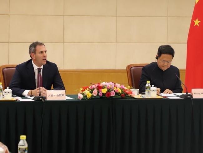 26/09/2024: Treasurer the Hon Dr Jim Chalmers MP at the Australia-China Strategic Economic Dialogue with National Development and Reform Commission Chairman Zheng Shanjie. PIC: DFAT