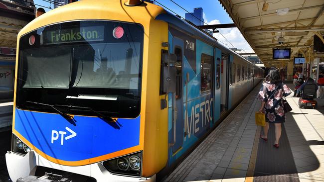 It’s going to be a long trip into work for those on the Frankston, Cranbourne and Pakenham lines. Picture: Tony Gough